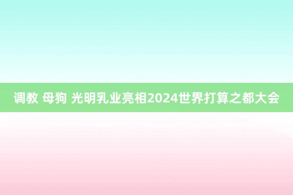 调教 母狗 光明乳业亮相2024世界打算之都大会