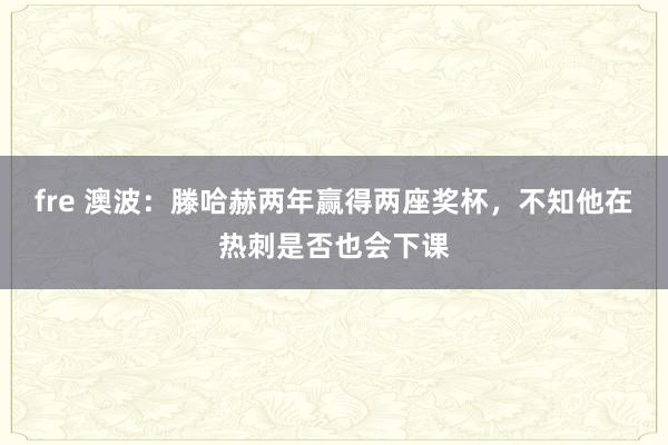 fre 澳波：滕哈赫两年赢得两座奖杯，不知他在热刺是否也会下课