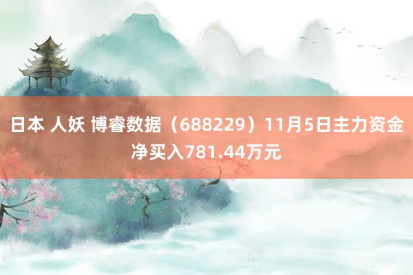 日本 人妖 博睿数据（688229）11月5日主力资金净买入781.44万元