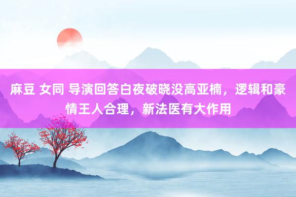 麻豆 女同 导演回答白夜破晓没高亚楠，逻辑和豪情王人合理，新法医有大作用