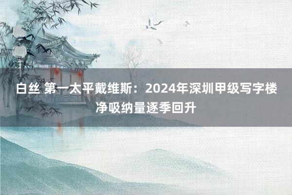 白丝 第一太平戴维斯：2024年深圳甲级写字楼净吸纳量逐季回升