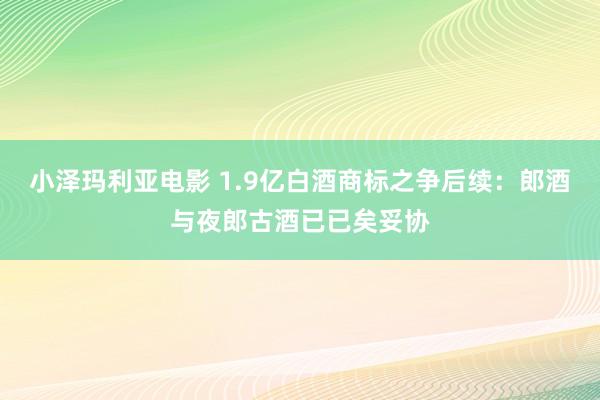 小泽玛利亚电影 1.9亿白酒商标之争后续：郎酒与夜郎古酒已已矣妥协