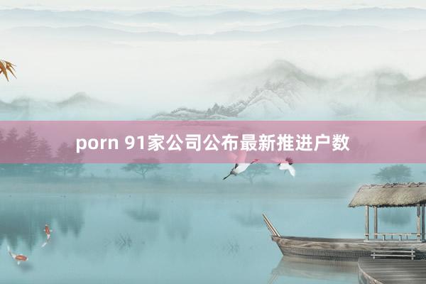 porn 91家公司公布最新推进户数