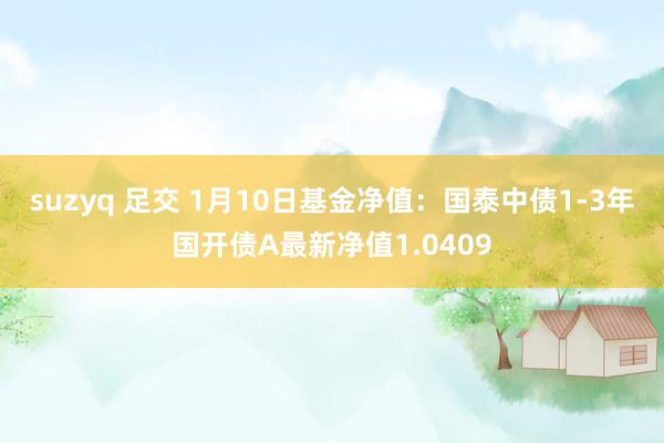 suzyq 足交 1月10日基金净值：国泰中债1-3年国开债A最新净值1.0409